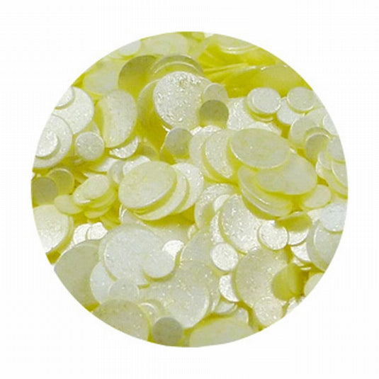 Jewelry Collection (Circle) Pastel Yellow  JC-4 (1MM, 2MM Mix 1g)