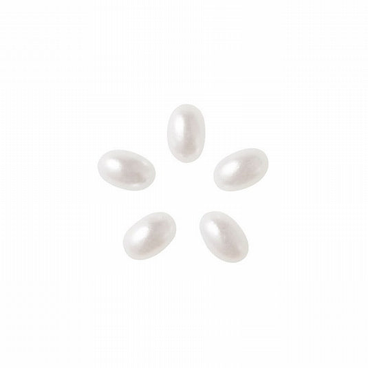 Clou Pearl Oval 6x4mm White (30pcs)