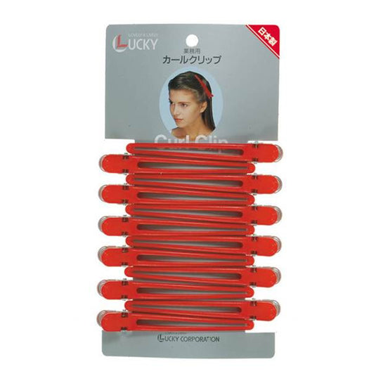 Curl Clip LL Red 12pcs 102MM