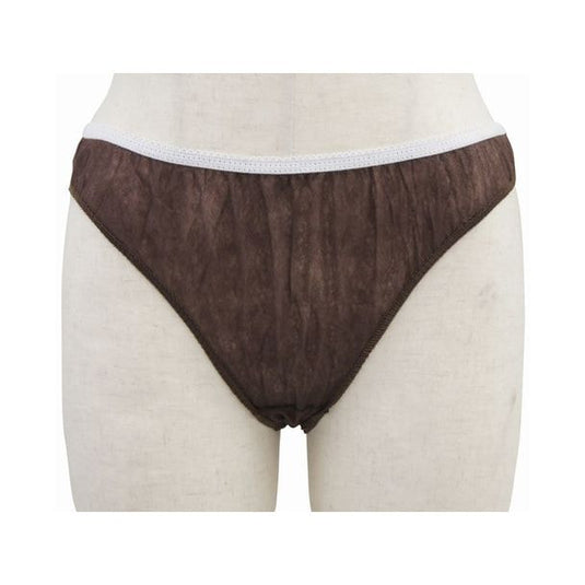 SMART COLLECTION [Free Size] ECO Paper High Leg Short Dark Brown 50pcs