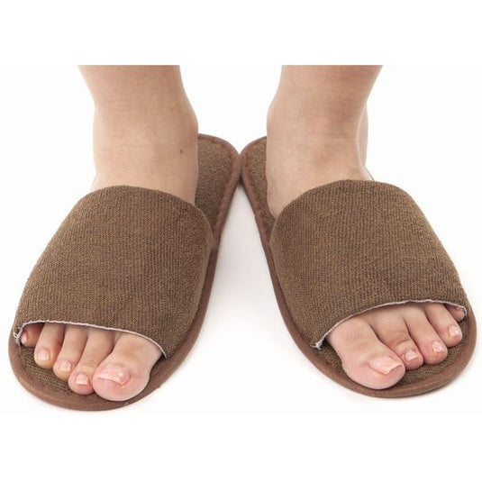 Disposable Soft Paper Slippers SP Dark Brown 30 pairs