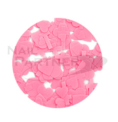 Heart & Cross Hologram YM-11 Matte Pink 1.5g