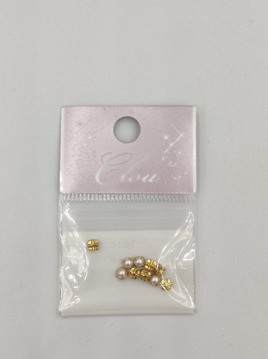 Clou Jewel with mount 10 pcs Pearl