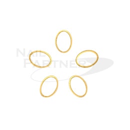 Clou Stone Edge 2 x 3mm Oval Gold 50pcs