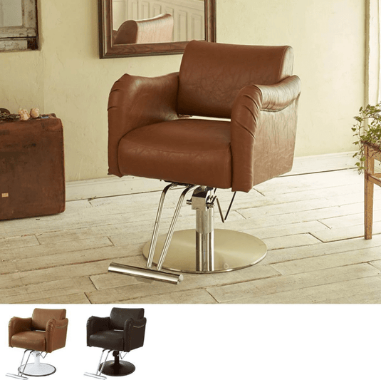 [Cafe Lounge] Styling Chair Breeze (Top) - Camel Brown