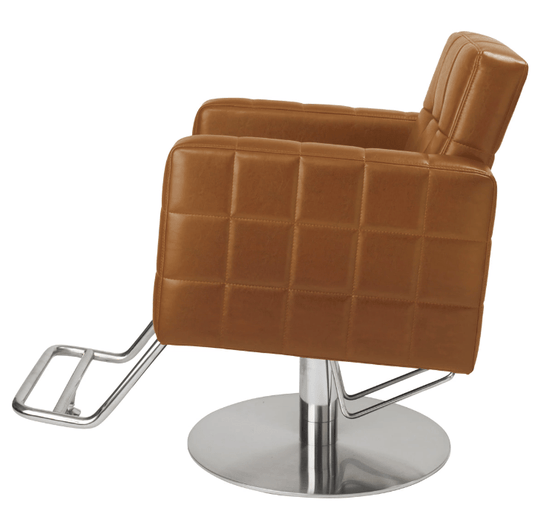 [Luxury] Styling Chair Cube II (HD-A-060D) (Top) - Camel Brown