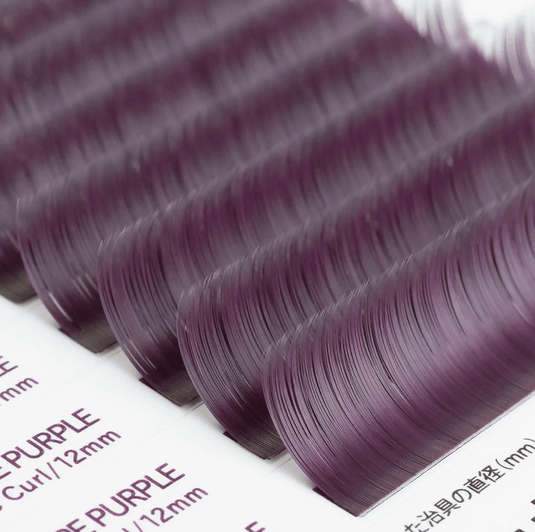 NUMERO Color Matte Flatlash RIPE PURPLE J-Curl 0.15 MIX 7mm-12mm