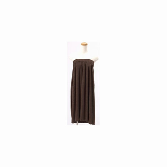 Soft, Simple Aesthetic Gown (Rubber Fastener Type) Dark Brown