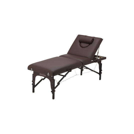 High Class Memory Foam Wooden Folding Reclining Bed 009SDX Dark Brown