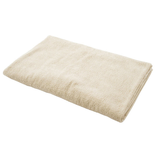 Luxury Pile Fabric Extra Large Towel Sheet 110 x 220cm Beige