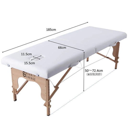 Lightweight Wooden Folding Bed EB-03 White