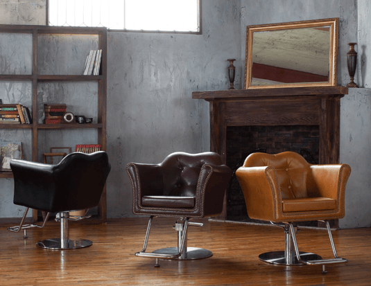 [Luxury] Belta Styling Chair (Top) (HD-A-020) - Camel Brown