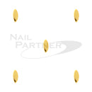 Clou Flat studs  Leaf  G 1x2mm 100 pcs