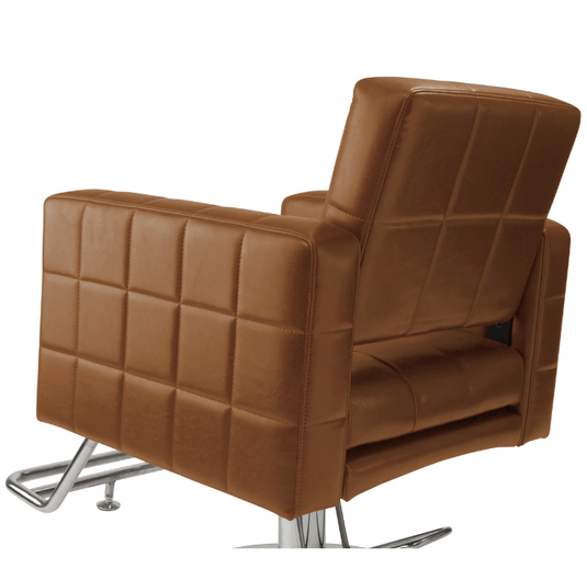 [Luxury] Styling Chair Cube II (HD-A-060D) (Top) - Camel Brown