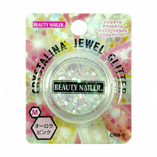 Crystalina Jewel Glitter (Hexagon) Aurora Pink CRN-5 M (2g)