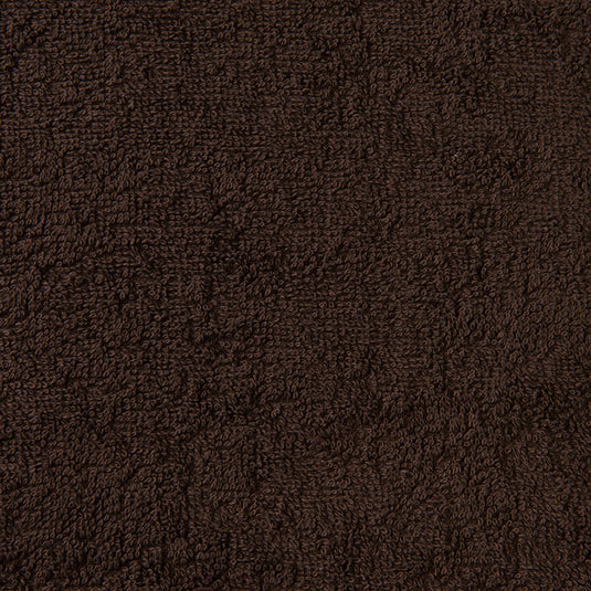 Luxury Pile Fabric Towel 90 x 190cm Dark Brown