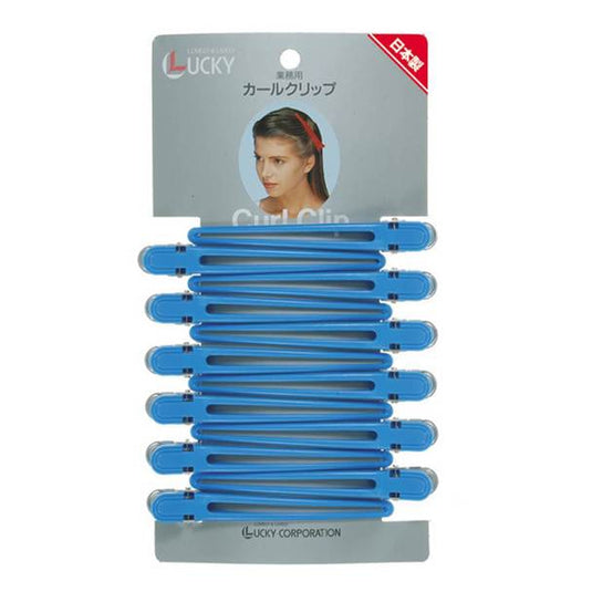 Curl Clip LL Blue 12pcs 102MM