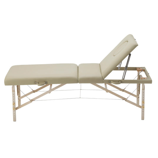 High Class Wooden Folding Reclining Bed 009DX Beige