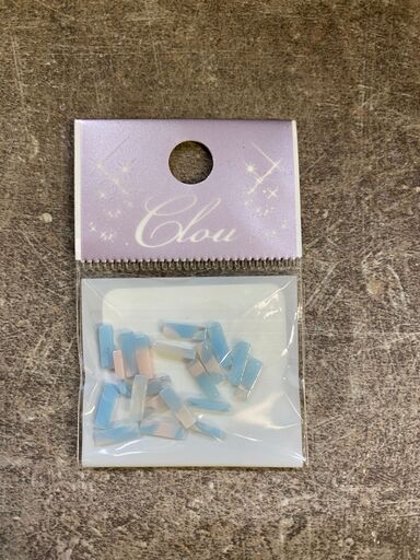 Clou Rectangle Blue Pink 20pcs