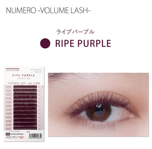 NUMERO Volume Lash Color Ripe Purple 0.07 MIX 7mm-12mm