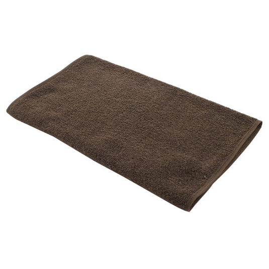 Luxury Pile Fabric Bath Towel (L) 90 x 150cm Dark Brown