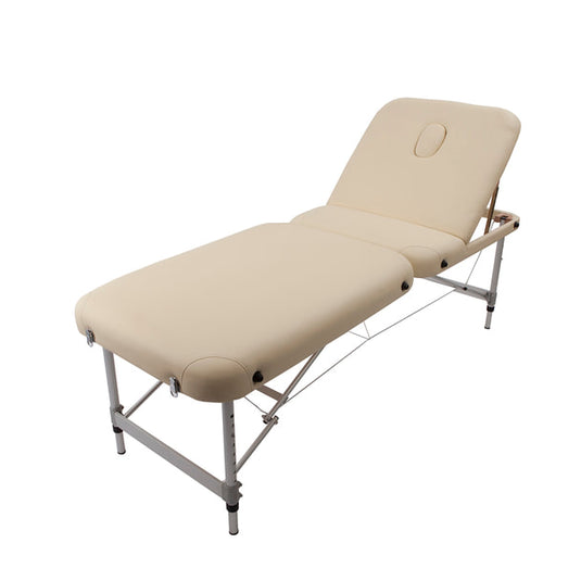 Super-lightweight folding reclining bed PRO-LIGHT (With Carry Bag) Beige