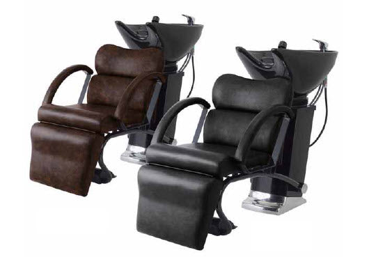 Back Shampoo Unit MR-0430II (Faucet Set - Made in Japan) Single Lever Type Vintage Black / Vintage Dark Brown