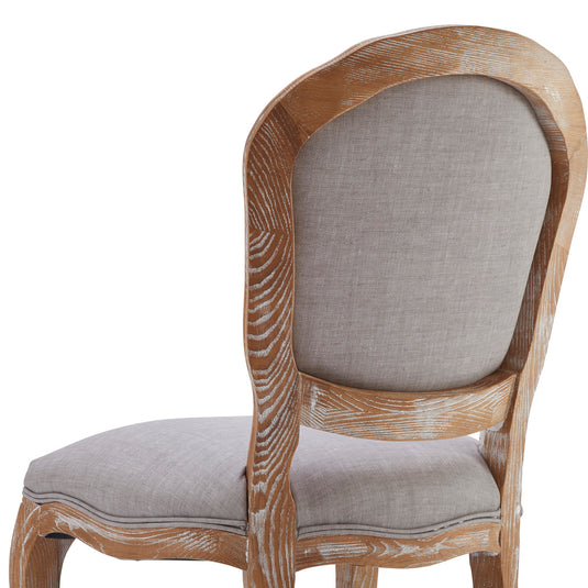 [Shabby Chic] Styling Chair Luminous Armless Type - Ash Grey