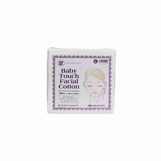 SMART COLLECTION Baby Touch Facial Cotton Pads L Size (80 x 80mm) 300pcs