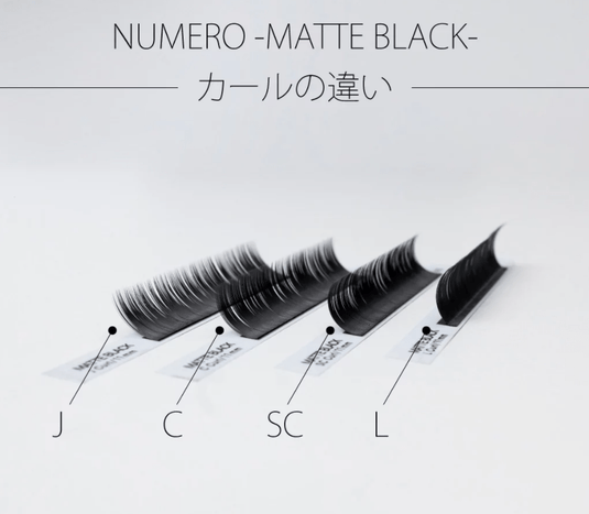 Flat Lash Matte Black [J Curl Thickness 0.15 Length 7-12MIX]