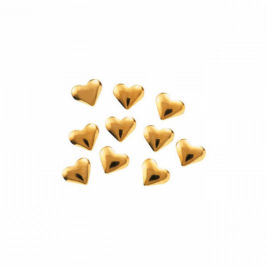 Clou Studs Heart 3x3mm Gold (100 pcs)