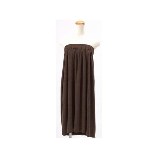 Soft, Simple Aesthetic Gown (Rubber Fastener Type) Dark Brown