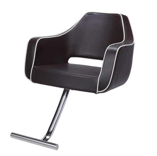 [Cafe Lounge] Styling Chair (HD-026) (Top) - Dark Brown x Ivory