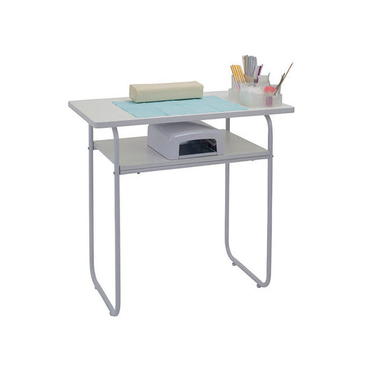 Simple Type Frame Nail Table White