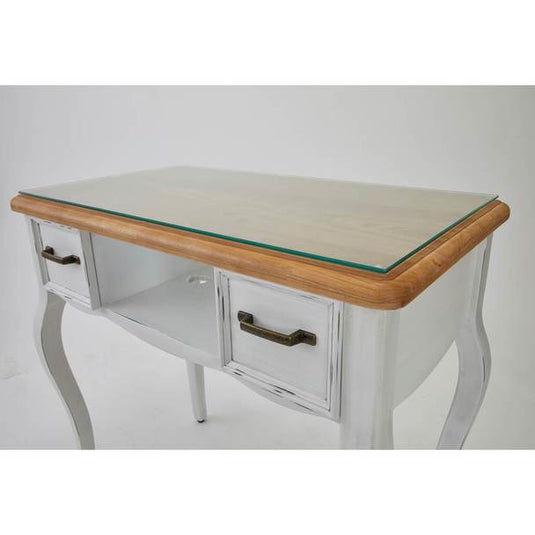 Shabby Chic Line Nail Table Loiret Antique White