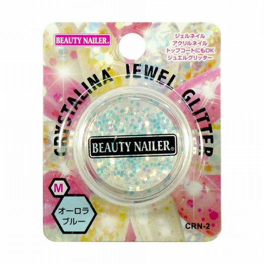 Crystalina Jewel Glitter (Hexagon) Aurora Blue CRN-2 M (2g)