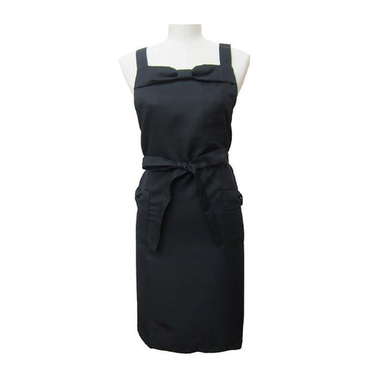 Ribbon Apron Black