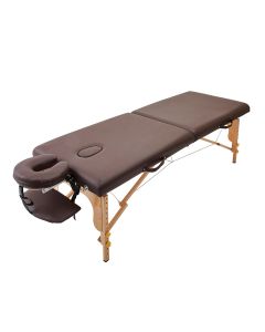 Lightweight Wooden Folding Bed EB-03DX Dark Brown